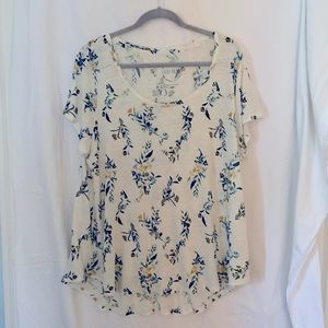 Adorable Lucky Brand Floral Swing Tee 1X